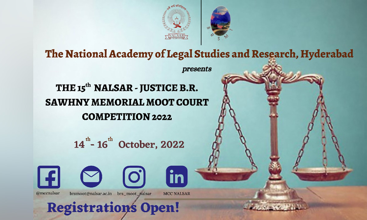 NALSAR: 15th Edition Of The NALSAR - Justice B.R. Sawhny Memorial Moot Court Competition, 2022, In Collaboration With The Bodh Raj Sawhny Memorial Trust. NALSAR: 15th Edition Of The NALSAR - Justice B.R. Sawhny Memorial Moot Court Competition, 2022, In Collaboration With The Bodh Raj Sawhny Memorial Trust.