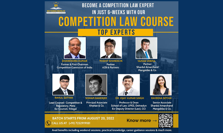 Bettering Results: Learn Competition Law From CCI First Chairman, Top Law Firm Partners & Other Experts Bettering Results: Learn Competition Law From CCI First Chairman, Top Law Firm Partners & Other Experts