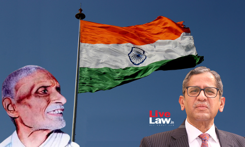 CJI Ramana Remembers Pingali Venkayya, Designer Of National Flag, In Independence Day Speech CJI Ramana Remembers Pingali Venkayya, Designer Of National Flag, In Independence Day Speech