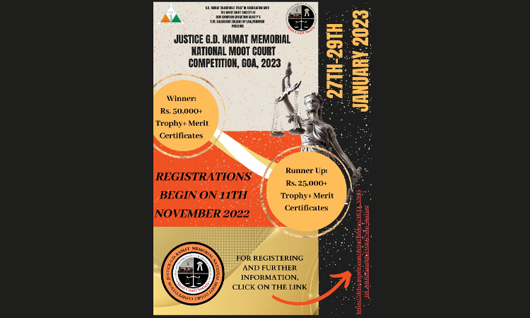 Justice G.D. Kamat Memorial National Moot Court Competition, Goa, 2023 Justice G.D. Kamat Memorial National Moot Court Competition, Goa, 2023