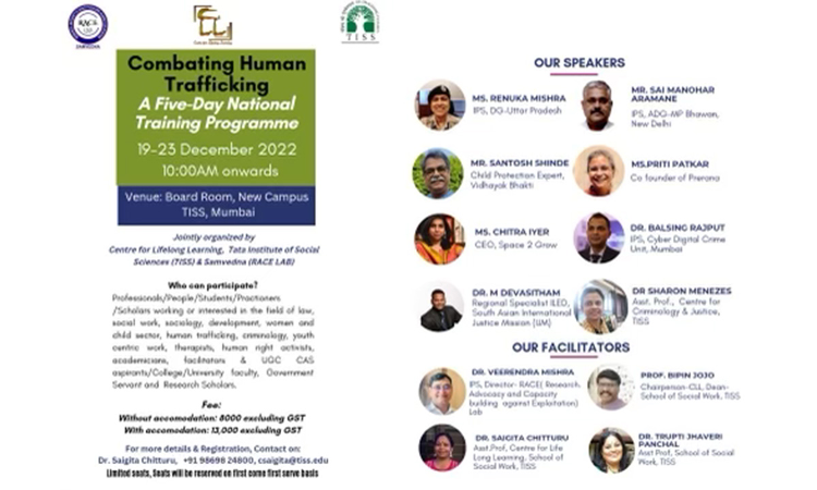 Centre For Lifelong Learning, TISS: National Training Programme To Combat Human Trafficking And Modern Slavery Centre For Lifelong Learning, TISS: National Training Programme To Combat Human Trafficking And Modern Slavery