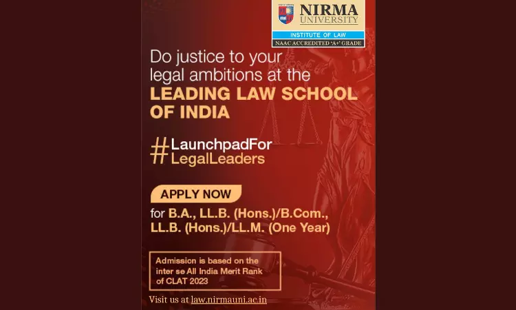 Nirma University: Admission Notification Nirma University: Admission Notification