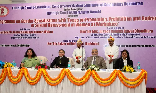 Jharkhand High Court Organises Programme On Gender Sensitization, Workplace Sexual Harassment Jharkhand High Court Organises Programme On Gender Sensitization, Workplace Sexual Harassment