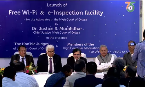 Orissa High Court Launches Free Wi-Fi, E-Inspection Facility For Advocates Orissa High Court Launches Free Wi-Fi, E-Inspection Facility For Advocates