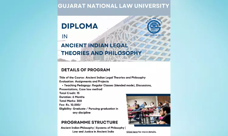 GNLU Diploma In Ancient Indian Legal Theories And Philosophy GNLU Diploma In Ancient Indian Legal Theories And Philosophy