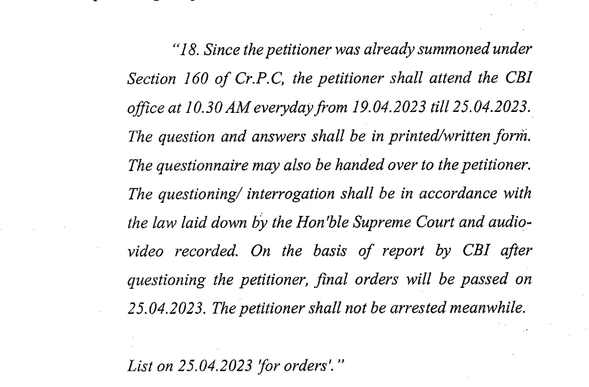 HCs directions to CBI HCs directions to CBI