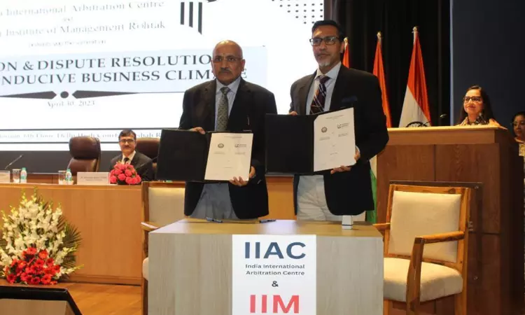 Joint Summit On Arbitration & Dispute Resolution: Creating Conducive Business Climate By IIAC & IIM Rohtak Joint Summit On Arbitration & Dispute Resolution: Creating Conducive Business Climate By IIAC & IIM Rohtak