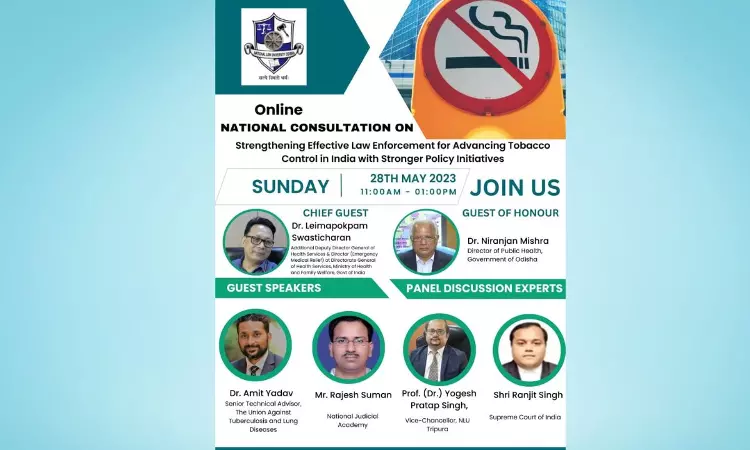 NLUO: National Sensitization Session On Strengthening Effective Law Enforcement For Advancing Tobacco Control In India With Stronger Policy Initiatives NLUO: National Sensitization Session On Strengthening Effective Law Enforcement For Advancing Tobacco Control In India With Stronger Policy Initiatives