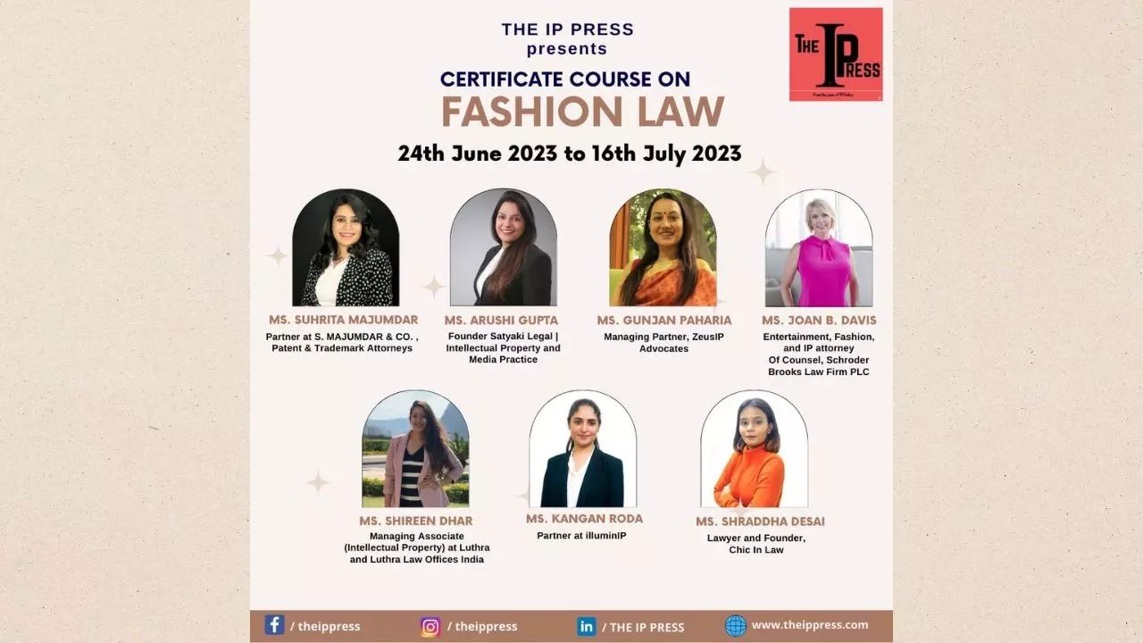 Certificate Course On Fashion Law By The IP Press Certificate Course On Fashion Law By The IP Press