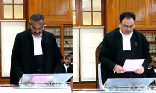Justice Manoj Bajaj And Justice Donadi Ramesh Sworn In As Judges Of Allahabad High Court Justice Manoj Bajaj And Justice Donadi Ramesh Sworn In As Judges Of Allahabad High Court