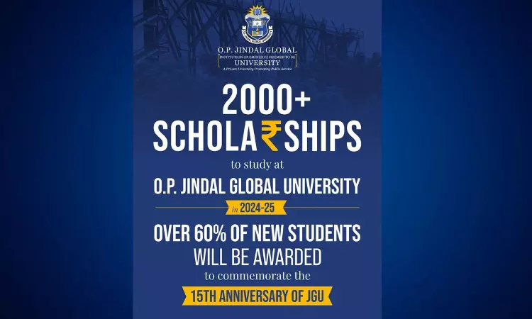 O.P. Jindal Global University Announces 2000+ Scholarships Announced For 2024 To Commemorate Its 15th Anniversary O.P. Jindal Global University Announces 2000+ Scholarships Announced For 2024 To Commemorate Its 15th Anniversary