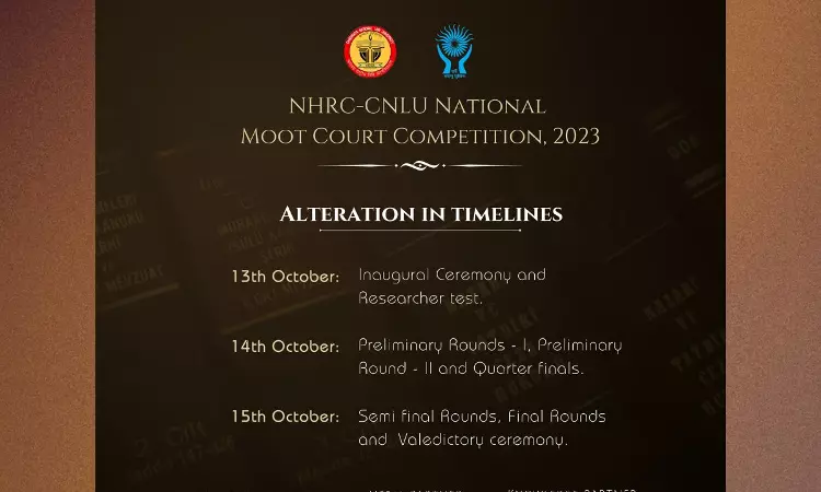 1st NHRC-CNLU National Moot Court Competition, 2023 1st NHRC-CNLU National Moot Court Competition, 2023