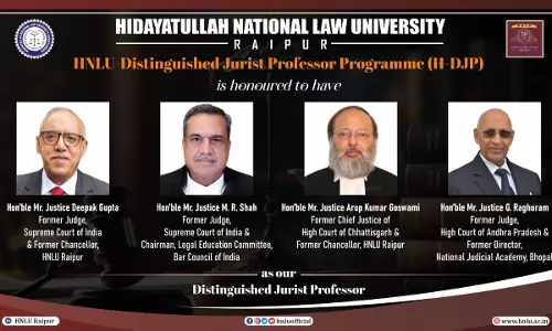 HNLU Launches Distinguished Jurist Professor Programme To Commemorate Gandhi Jayanti HNLU Launches Distinguished Jurist Professor Programme To Commemorate Gandhi Jayanti