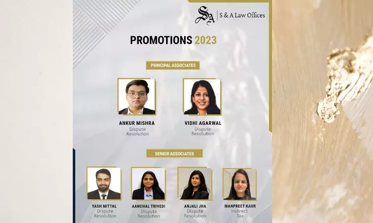 S&A Law Offices Announce The Promotion Of Six Exceptional Lawyers S&A Law Offices Announce The Promotion Of Six Exceptional Lawyers