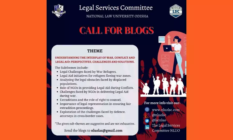 NLU Odisha Legal Services Committee Calls For Blogs NLU Odisha Legal Services Committee Calls For Blogs
