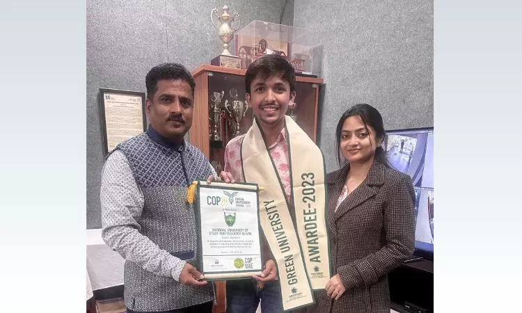 NUSRL Ranchi Receives Prestigious Green University Award 2023 At COP28, UAE NUSRL Ranchi Receives Prestigious Green University Award 2023 At COP28, UAE