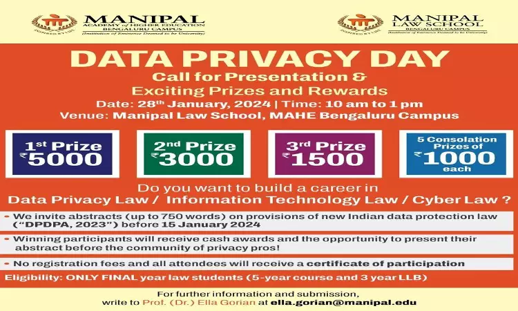 Manipal Law School: Law Students To Illuminate Data Privacy Day With Insights On Indias Data Protection Laws Manipal Law School: Law Students To Illuminate Data Privacy Day With Insights On Indias Data Protection Laws