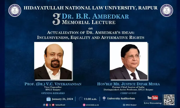 Former CJI, Justice Dipak Misra To Be The Chief Guest At HNLU Republic Day Celebrations Former CJI, Justice Dipak Misra To Be The Chief Guest At HNLU Republic Day Celebrations