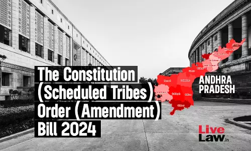 Parliament Clears The Constitution (Scheduled Tribes) Order (Amendment) Bill, 2024 Parliament Clears The Constitution (Scheduled Tribes) Order (Amendment) Bill, 2024