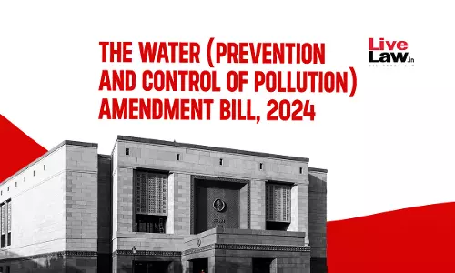 Parliament Clears Water (Prevention and Control of Pollution) Amendment Bill, 2024 Parliament Clears Water (Prevention and Control of Pollution) Amendment Bill, 2024