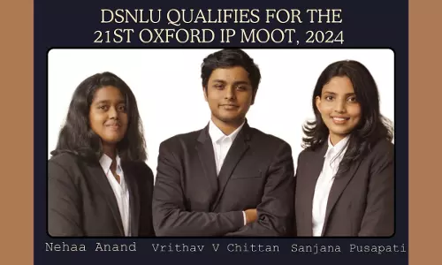 DSNLU: Secures Coveted Spot In Prestigious 21ST Oxford Intellectual Property Law Moot Court DSNLU: Secures Coveted Spot In Prestigious 21ST Oxford Intellectual Property Law Moot Court