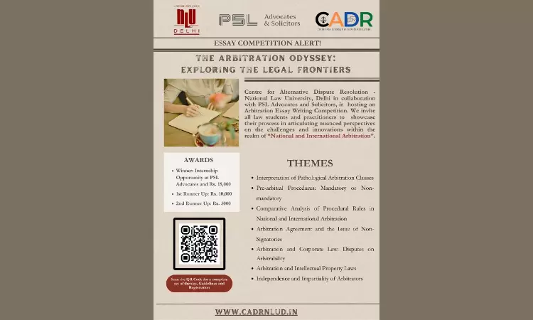 NLUD Presents 1st Edition Of The Arbitration Odyssey Exploring The Legal Frontiers In Association With PSL Advocates & Solicitors NLUD Presents 1st Edition Of The Arbitration Odyssey Exploring The Legal Frontiers In Association With PSL Advocates & Solicitors