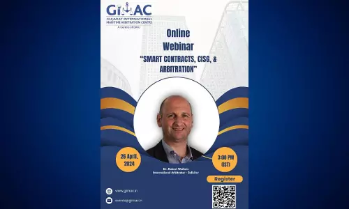 Gujarat International Maritime Arbitration Centre: Webinar On Smart Contracts, CISG & Arbitration Gujarat International Maritime Arbitration Centre: Webinar On Smart Contracts, CISG & Arbitration