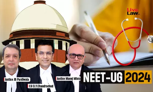 Supreme Court Bench Led By CJI DY Chandrachud To Hear NEET-UG Petitions On July 8 Supreme Court Bench Led By CJI DY Chandrachud To Hear NEET-UG Petitions On July 8