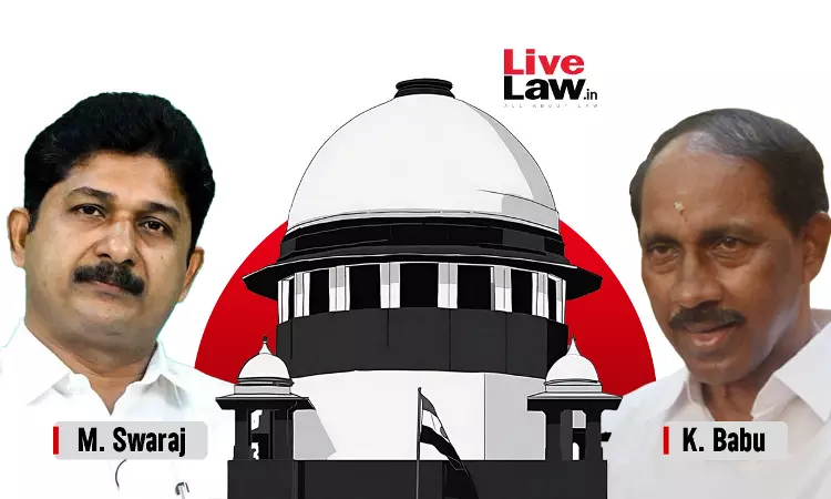 Supreme Court Issues Notice On CPI(M) Leader M Swarajs Plea Challenging Election Of Congress MLA K Babu Supreme Court Issues Notice On CPI(M) Leader M Swarajs Plea Challenging Election Of Congress MLA K Babu