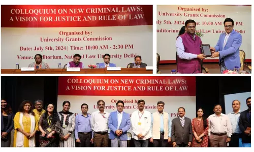 UGC And NLU Delhi Successfully Host Colloquium On New Criminal Laws: A Vision For Justice And Rule Of Law UGC And NLU Delhi Successfully Host Colloquium On New Criminal Laws: A Vision For Justice And Rule Of Law