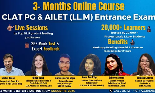 Online Course On CLAT PG & AILET (LL.M) Exam Preparation By Bettering Results: Enroll Now! Online Course On CLAT PG & AILET (LL.M) Exam Preparation By Bettering Results: Enroll Now!