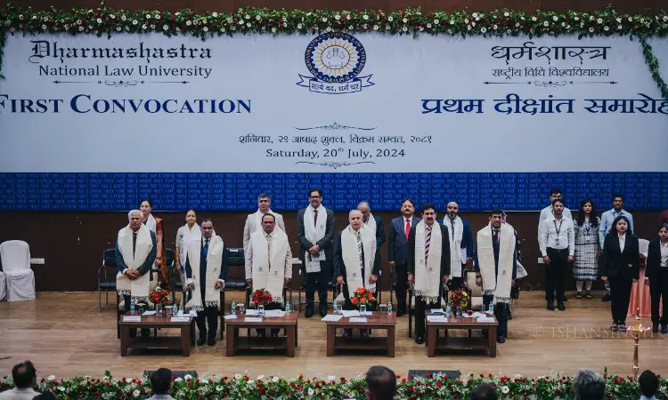 Dharmashastra National Law University, Jabalpur Organizes First Convocation Ceremony Dharmashastra National Law University, Jabalpur Organizes First Convocation Ceremony