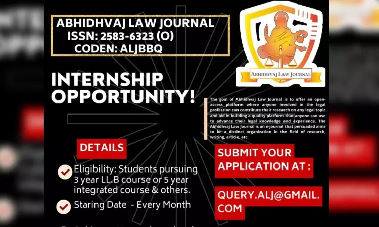 Online Legal Internship Opportunities At Abhidhvaj Law Journal Online Legal Internship Opportunities At Abhidhvaj Law Journal