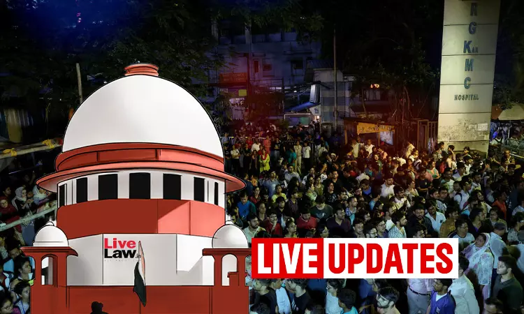 RG Kar Suo Motu Case : Live Updates From Supreme Court Hearing RG Kar Suo Motu Case : Live Updates From Supreme Court Hearing
