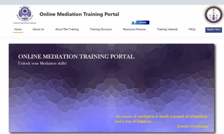 NALSA Launches 40+ Hours Online Training Mediation Web-Portal NALSA Launches 40+ Hours Online Training Mediation Web-Portal