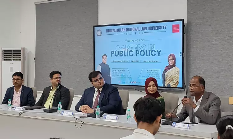 HNLU Raipur Hosts Workshop On “Careers In Public Policy” In Collaboration With Vidhi Centre For Legal Policy HNLU Raipur Hosts Workshop On “Careers In Public Policy” In Collaboration With Vidhi Centre For Legal Policy