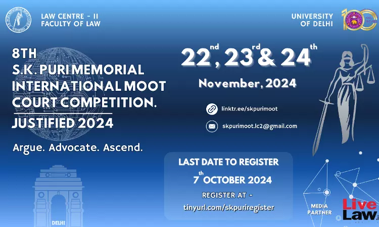 8th S.K. Puri Memorial International Moot Court Competition 8th S.K. Puri Memorial International Moot Court Competition