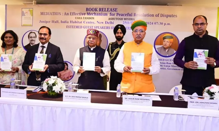 “Mediation: An Effective Mechanism For Peaceful Resolution Of Disputes” Edited By Sr. Prof. (Dr.) Usha Tandon & Prof. (Dr.) Ashutosh Mishra Released By HP Governor, Shiv Pratap Shukla “Mediation: An Effective Mechanism For Peaceful Resolution Of Disputes” Edited By Sr. Prof. (Dr.) Usha Tandon & Prof. (Dr.) Ashutosh Mishra Released By HP Governor, Shiv Pratap Shukla
