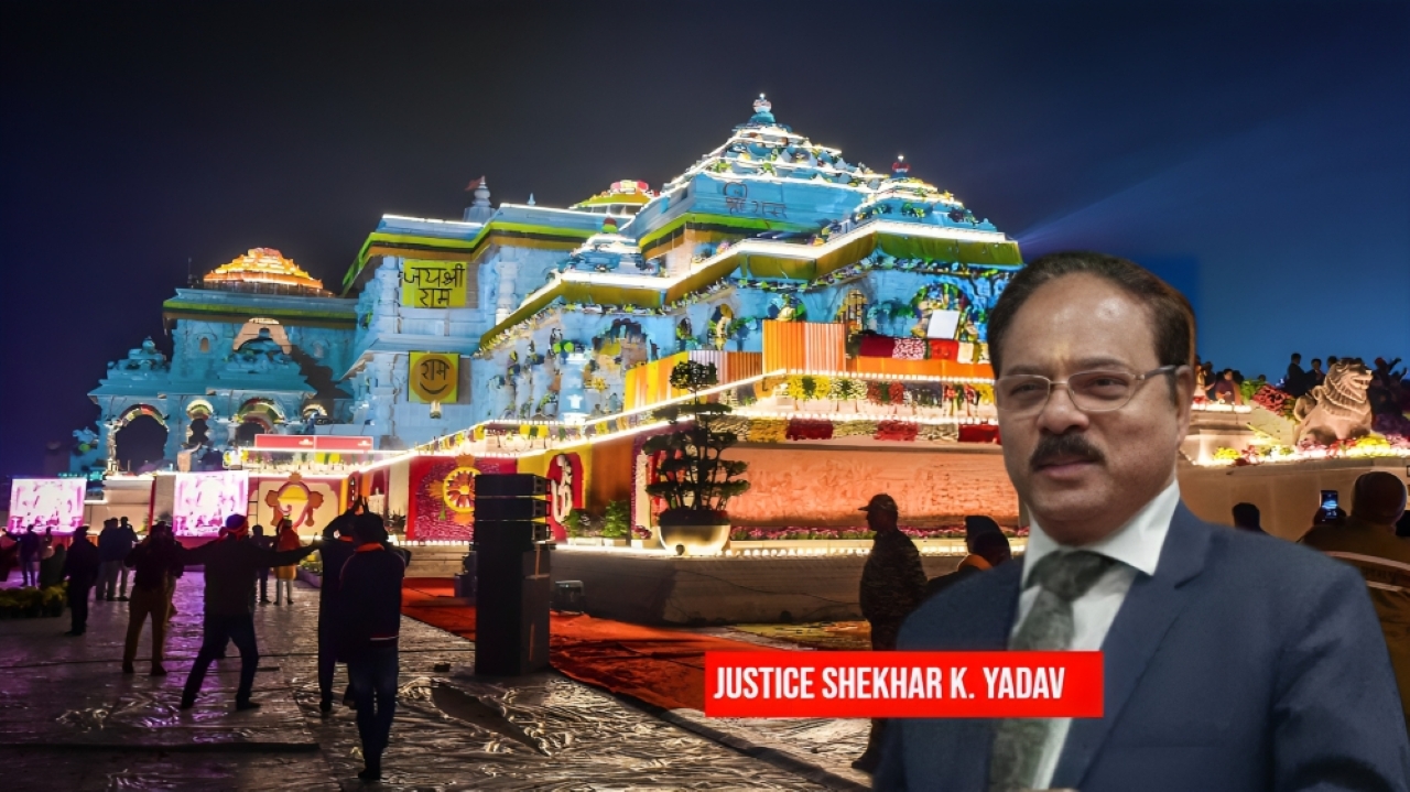 Our Ancestors Made Sacrifices To Free Ram Lalla, Witness Temple Being Built; Dont Consider Hindus As Cowards: Justice Shekhar Yadav