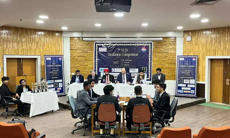 NUJS Kolkata Hosts 7th Mediation Competition, NALSAR Wins Negotiation Segment; NLSIU Bags First Place For Mediation NUJS Kolkata Hosts 7th Mediation Competition, NALSAR Wins Negotiation Segment; NLSIU Bags First Place For Mediation