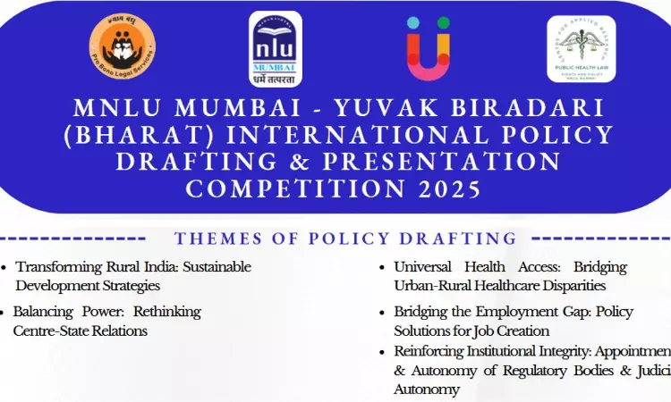 MNLU Mumbai In Collaboration With Yuvak Biradari (Bharat) To Organize The International Policy Drafting & Presentation Competition 2025 MNLU Mumbai In Collaboration With Yuvak Biradari (Bharat) To Organize The International Policy Drafting & Presentation Competition 2025