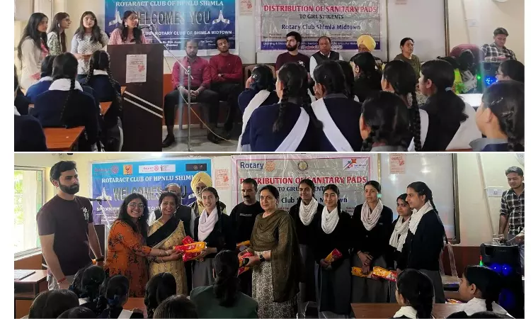 Rotaract Club Of HPNLU Shimla Conducts Sanitary Pad Distribution Drive And Awareness Skit At GMSSS Ghanahatti Rotaract Club Of HPNLU Shimla Conducts Sanitary Pad Distribution Drive And Awareness Skit At GMSSS Ghanahatti