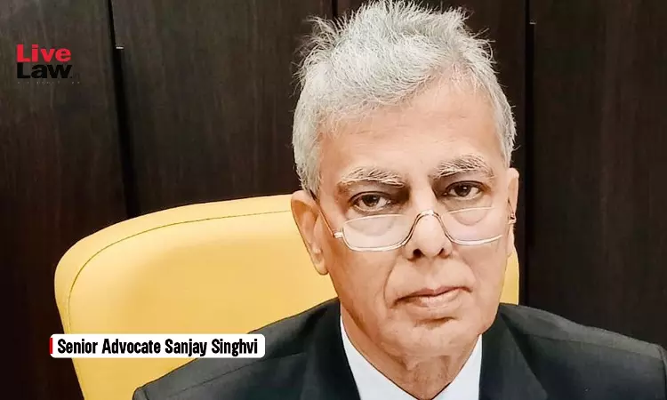 Senior Advocate Sanjay Singhvi: A Life Of Commitment Combined With Determination And Compassion Senior Advocate Sanjay Singhvi: A Life Of Commitment Combined With Determination And Compassion
