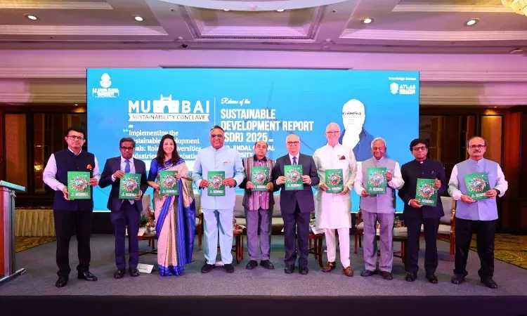 Justice M.S. Sonak Of Bombay High Court Unveils JGUs 2025 Sustainable Development Report At Mumbai Sustainability Conclave Justice M.S. Sonak Of Bombay High Court Unveils JGUs 2025 Sustainable Development Report At Mumbai Sustainability Conclave