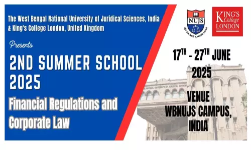 WBNUJS–Kings College London Summer School 2025: Insights Into Financial Regulations And Corporate Law WBNUJS–Kings College London Summer School 2025: Insights Into Financial Regulations And Corporate Law