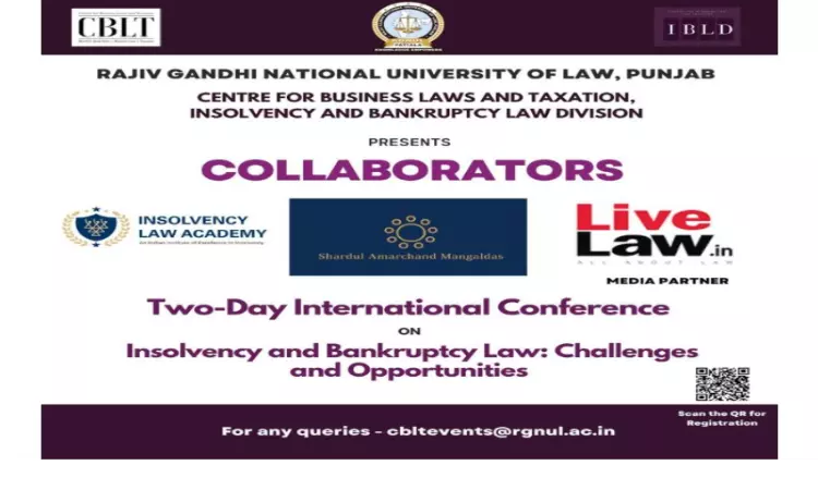 Call For Papers: RGNULs International Conference On Evolving Insolvency Frameworks Call For Papers: RGNULs International Conference On Evolving Insolvency Frameworks
