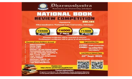 Call For Submissions DNLU Jabalpur Announces National Legal Book Review Competition Call For Submissions DNLU Jabalpur Announces National Legal Book Review Competition