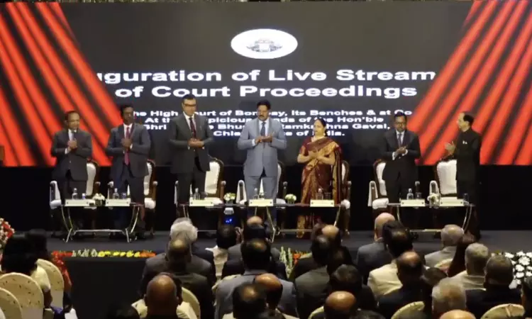 CJI Gavai Launches Live Streaming Facility In Bombay High Court CJI Gavai Launches Live Streaming Facility In Bombay High Court