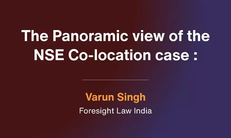 The Panoramic View Of The NSE Co-Location Case The Panoramic View Of The NSE Co-Location Case