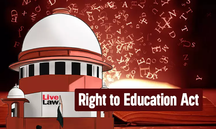 BREAKING| Supreme Court Doubts Correctness Of Judgment Exempting Minority Schools From RTE Act; Refers To CJI BREAKING| Supreme Court Doubts Correctness Of Judgment Exempting Minority Schools From RTE Act; Refers To CJI